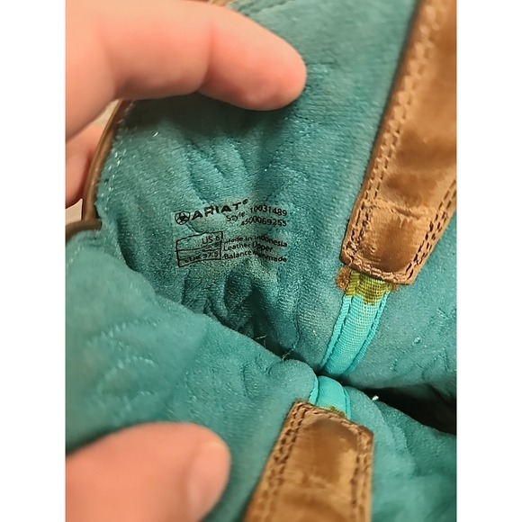 Ariat Women's Size 6 Pink Crossroads Mid-Calf Western Boots Square Toe - Picture 8 of 10